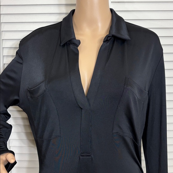 TOVE Iana V-neck Maxi Jersey Ruched Maxi Dress Size 10 - Picture 8 of 16